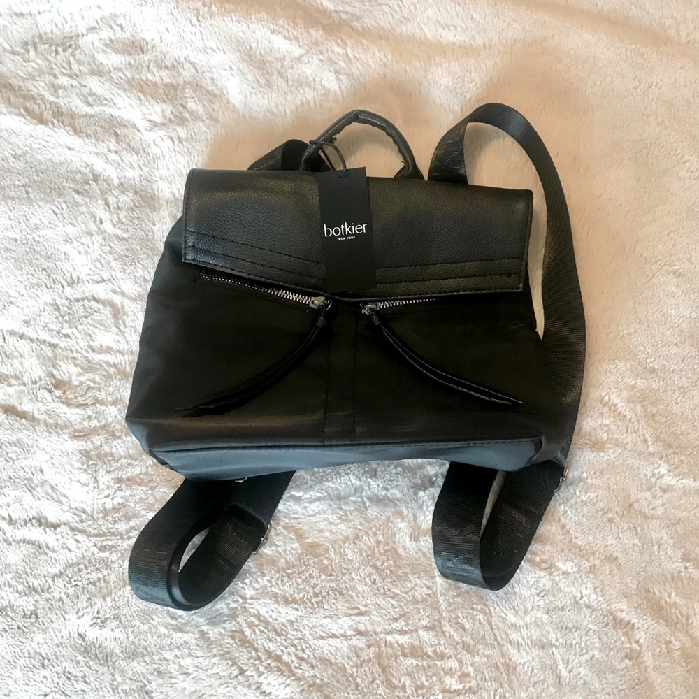 Botkier New York Black Mini Nylon Backpack